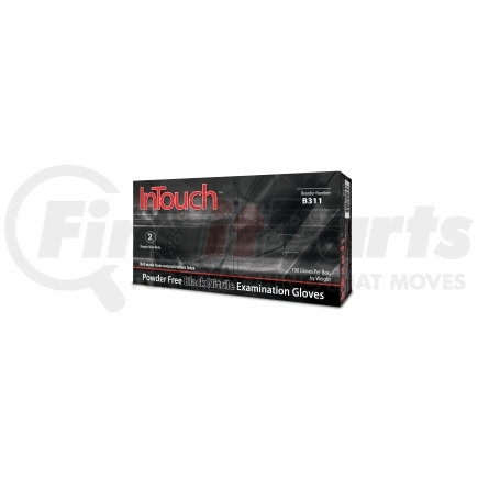 B311-S by ATLANTIC SAFETY PRODUCTS - InTouch™ Powder Free Black Nitrile Exam Gloves, Small