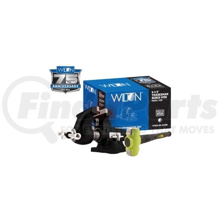 63200A by WILTON - Special Edition Black 1755 Tradesman Vise & B.A.S.H® 20416 Sledge Hammer