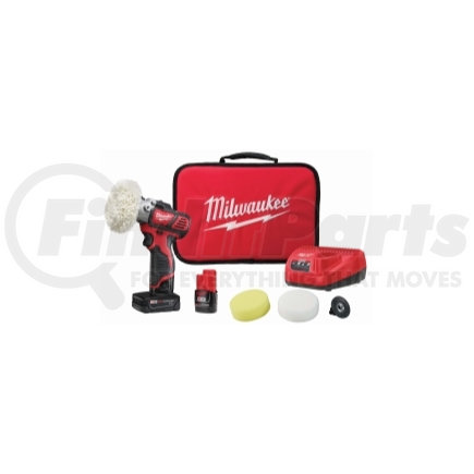 2438-22X by MILWAUKEE - M12 Variable Speed Polisher/Sander With 5 Piece Accessory Kit