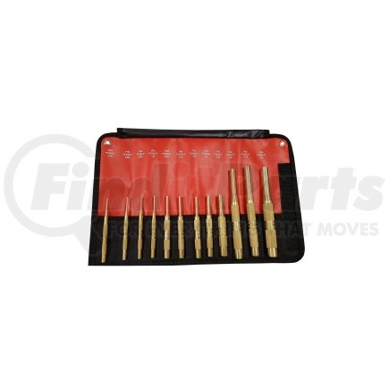 67008 by MAYHEW TOOLS - 12 Piece Brass Pin Punch Set SAE