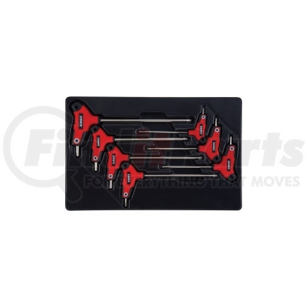 9857T by SUNEX TOOLS - 7 pc. T Handle, Star Hex Key Set