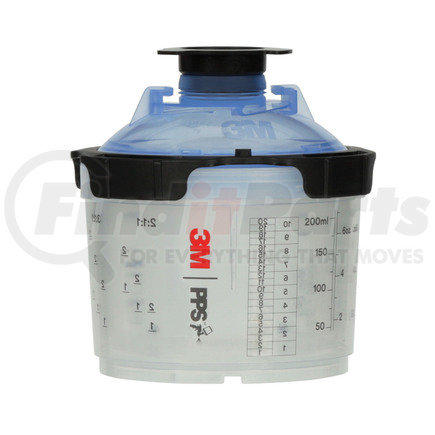 26314 by 3M - PPS Series 2.0 Spray Cup System Kit, Mini (6.8 fl oz, 200 mL), 125u Micron Filters, 1 kit/PKG, Item # 26314