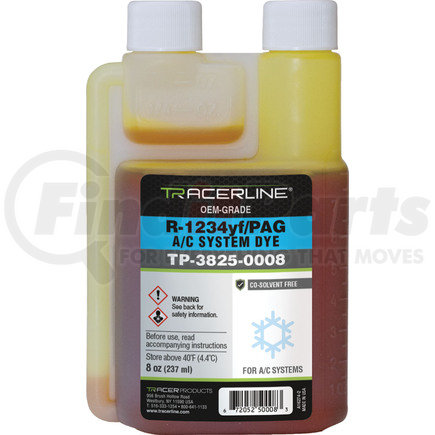 TP-3825-0008 by TRACERLINE - Fluoro-Lite® R-1234yf/PAG Bottled Dye, 8 oz.