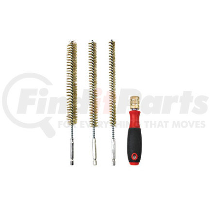 8084 by INNOVATIVE PRODUCTS OF AMERICA - 9" Brass Bore Brush Set w/ Driver Handle