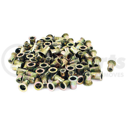 Astro Pneumatic RN6M Rivet Nut 100-Piece M6 x 1.00 Zinc Plated Knurled Steel Rivet Nuts, 15.1mm Length, 9mm Drill Size