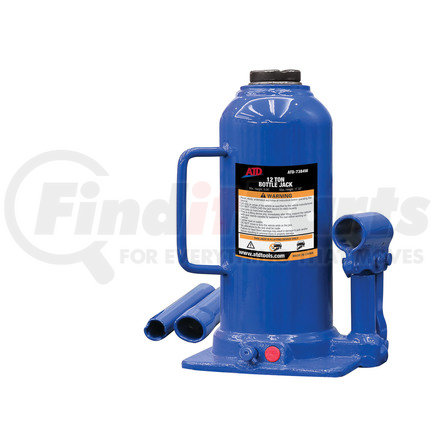 7384W by ATD TOOLS - 12 Ton Heavy-Duty Hydraulic Side Pump Bottle Jack