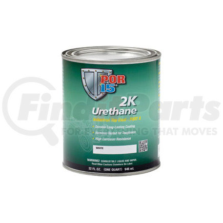 43504 by ABSOLUTE COATINGS (POR15) - 2K Urethane Paint, Clear, Quart
