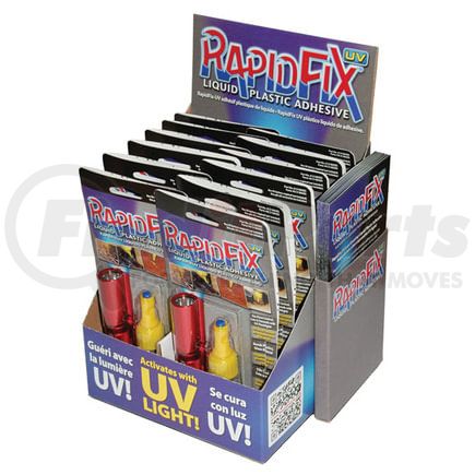 6121805 by RAPIDFIX - Multi-Purpose Adhesive - 10 ml. Liquid Plastic and UV Torch