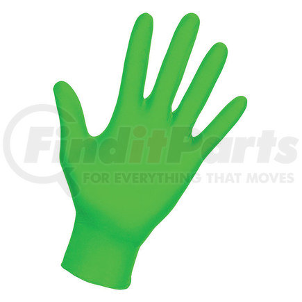 66551 by SAS SAFETY CORP - Raven™ Derma-Vue Powder-Free Nitrile Examination Gloves, Brightest Green, Medium