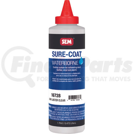16728 by SEM PRODUCTS - SURE-COAT - Low Luster Clear