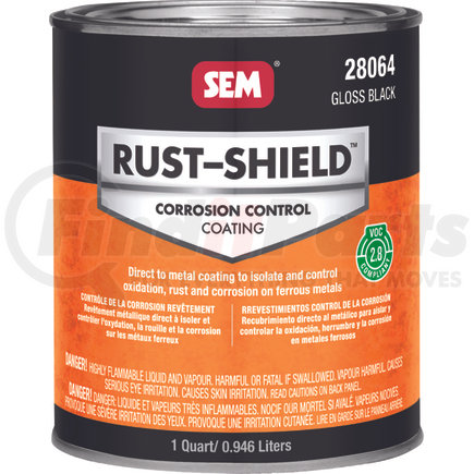 28064 by SEM PRODUCTS - RUST-SHIELD -2.8 Gloss Black