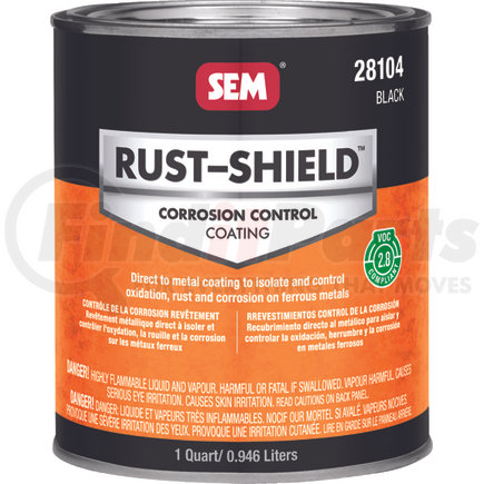 28104 by SEM PRODUCTS - RUST-SHIELD -2.8 Black