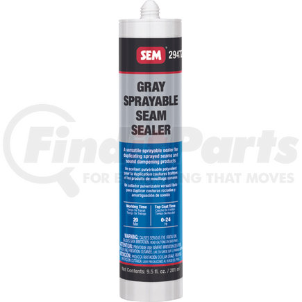 29472 by SEM PRODUCTS - Sprayable 1K Seam Sealer - Gray