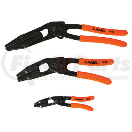1500 by LANG - 3 Pc. Set Pinch Off Pliers