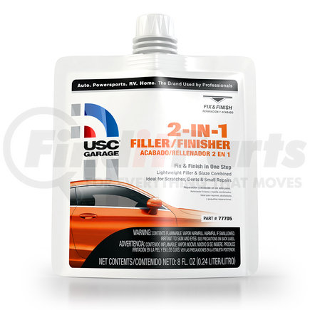 77705 by U. S. CHEMICAL & PLASTICS - 2-In-1 Filler/Finisher: Fix & Finish