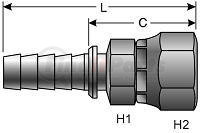 Gates 80162X Power Crimp Pc, Pcm And Pcs Couplings 24-24fjx Xbulk