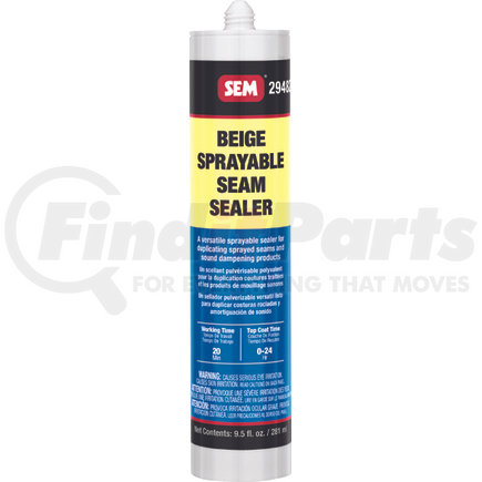 29482 by SEM PRODUCTS - Sprayable 1K Seam Sealer - Beige