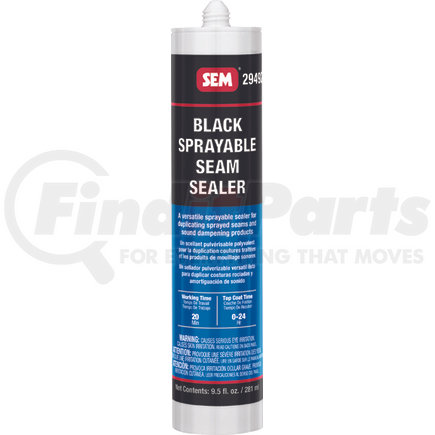 29492 by SEM PRODUCTS - Sprayable 1K Seam Sealer - Black