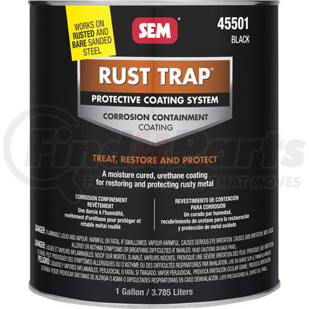 45501 by SEM PRODUCTS - RUST TRAP - Black