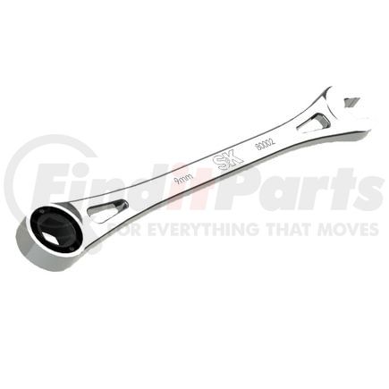 80002 by SK HAND TOOL - X-Frame Ratcheting Wrench, 9mm