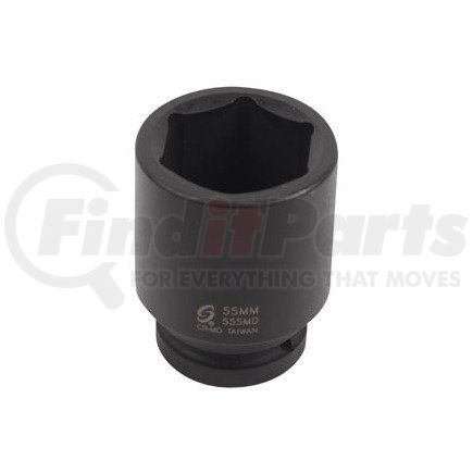 555MD by SUNEX TOOLS - 1" Dr Deep Impact Socket, 55mm