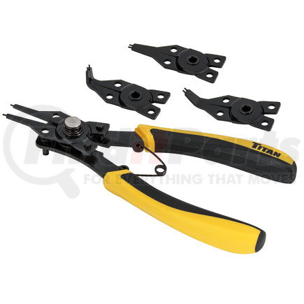 18402 by TITAN - 4-in-1 Combination Internal/External Snap Ring Plier Set