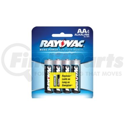 815-4E by RAYOVAC BATTERIES - Rayovac Alkaline AA Batteries 4-Pack