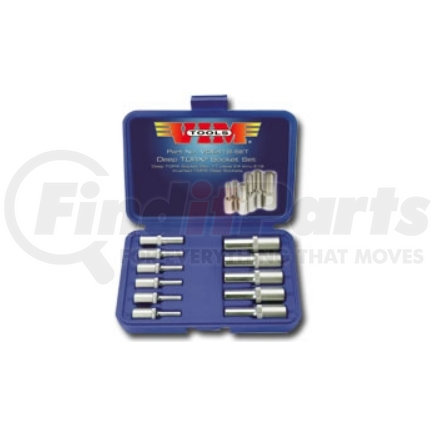 VDE418-03 by VIM TOOLS - 11 Piece Deep Torx Socket Set - E4 Thru E18