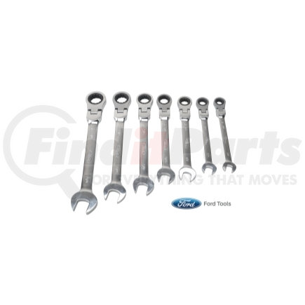 FHT0105IN by FORD TOOLS - 7 Piece Flexible Geared Wrench Set, Fractional