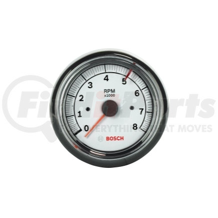 FST7903 by BOSCH - 3-3/8" Tachometer White/Chrome