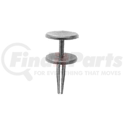 6111 by AUTO BODY DOCTOR - Push-type Retainer, Size: 1/4" (6.4mm), Stem: 1", Head: 7/8", For Chrysler 6506106, Qty: 10