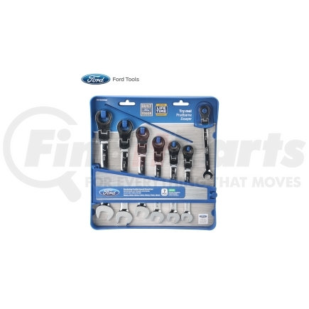 FHT0105MM by FORD TOOLS - 7 Piece Flexible Geared Wrench Set, Metric