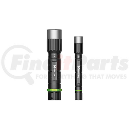 10007 by MONSTER - Monster 2-Pack Recharge Pen Light and Flashlight - Black