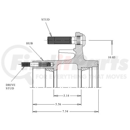 26081--0T by WEBB - 2608 ABS ASSY W/CUPS \ DRIVE S