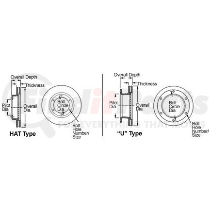 54325P by WEBB - Disc Brake Rotor Boxed 15.38 X