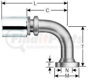 83484 by GATES - Power Crimp Pc, Pcm And Pcs Couplings 24pcm-24flc90