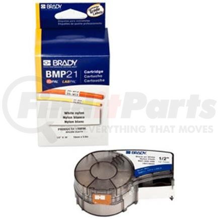 142807BY by BRADY - Brady® BMP®21 Mobile Label Printer Labels, 0.5" x 21', Indoor/Outdoor Vinyl