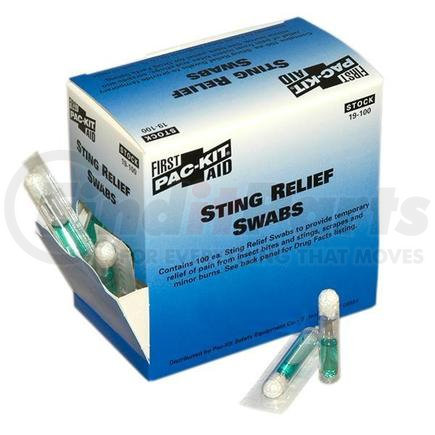 19001AC by ACME UNITED - Sting Relief Swabs (10/Box)