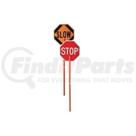 03827PCSP by CORTINA - Stop & Slow Paddle Sign, Non-Reflective