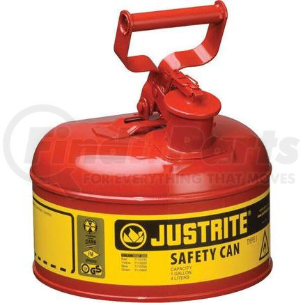 7120100JR by JUSTRITE - Justrite® Type I Safety Can, 2 gal, Red