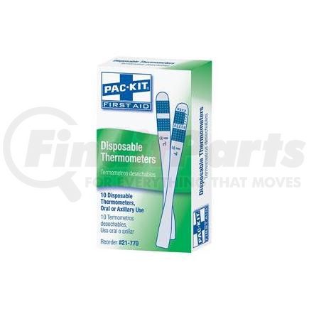 21770AC by ACME UNITED - Disposable Thermometers, 10/Pkg