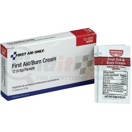 G343AC by ACME UNITED - First Aid/Burn Cream (Unitized Refill), 0.9 g, 25/Box