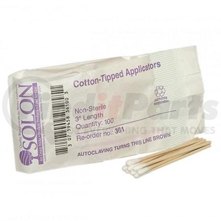 90881AC by ACME UNITED - Cotton-Tipped Applicators, 3", 200/Pkg