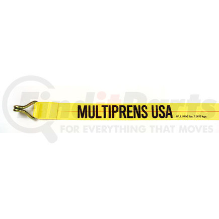 2046-27 by MULTIPRENS - 4" x 27' Winch Strap using # 619 Wire J Hook