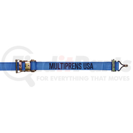 6226-4-20 by MULTIPRENS - 4k Ratchet Strap 2"x20' with E Fittings & F Wire Hooks