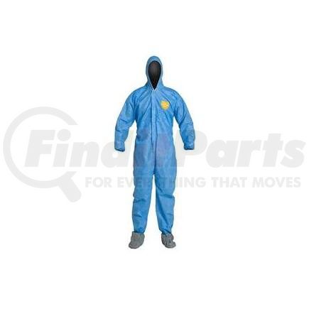 PB122SBU2X002500DP by UPONOR - DuPont™ ProShield® Basic Coveralls w/ Hood, Elastic Wrists, & Attached Skid-Resistant Boots, 2X-Large