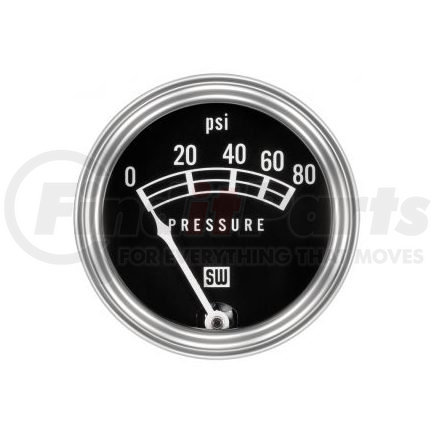 82208 by STEWART WARNER - Oil Pressure Gauge - Standard Series, Mechanical, 2-1/32" Diameter