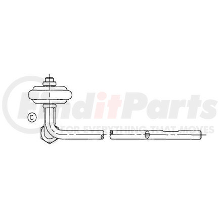 100558CA by HALDEX - Height Control Valve Linkage - Fixed Loop