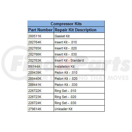 289823X by HALDEX - LikeNu Tu-Flo® TF400 Air Brake Compressor - Remanufactured, 4-Hole Base Mount, Pulley Driven, Air/Water Cooling