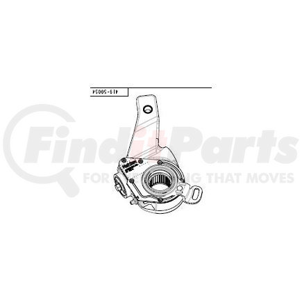 30050138 by HALDEX - Air Brake Automatic Slack Adjuster - 6-1/2" Arm Length, 22.5° Body Angle, 5/8" Offset